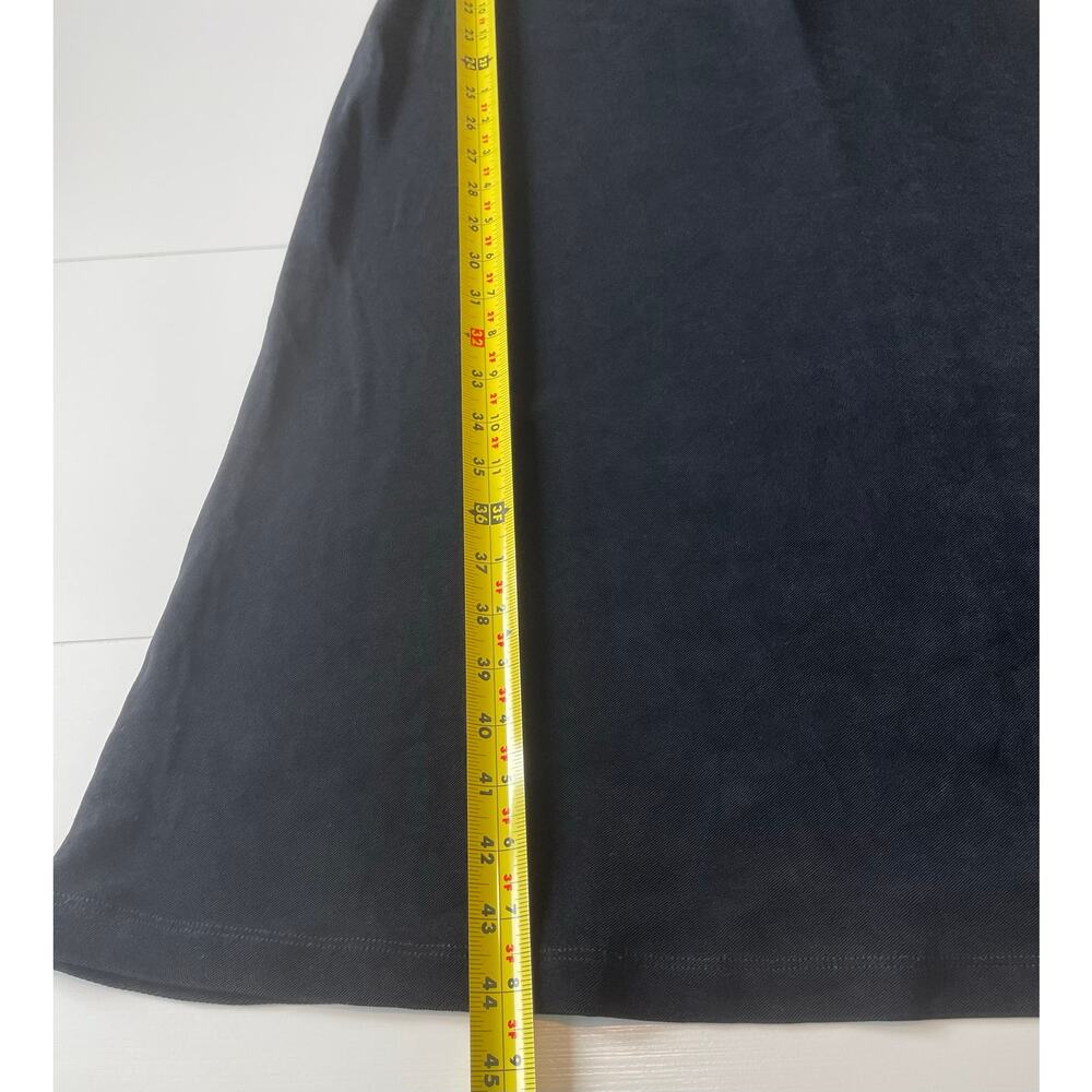 Coldwater Creek Black Slinky Maxi Dress Sz PL Sleeveless Minimalist Travel - Picture 8 of 8
